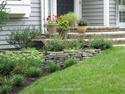 Landscaping in Cincinnati with retaining wall